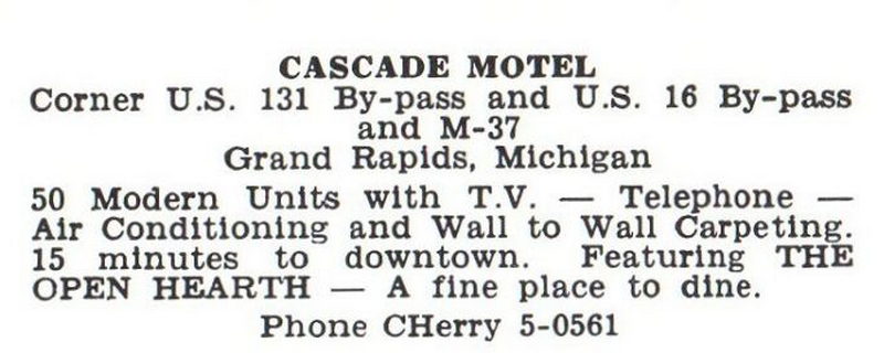 Cascade Motel (Cascade Motor Inn) - Vintage Postcard
